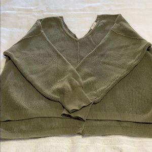 Sage Crop Sweater